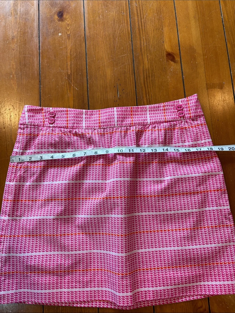 Vineyard Vines Pink White Whale Print Mini Skirt Size 8 EUC